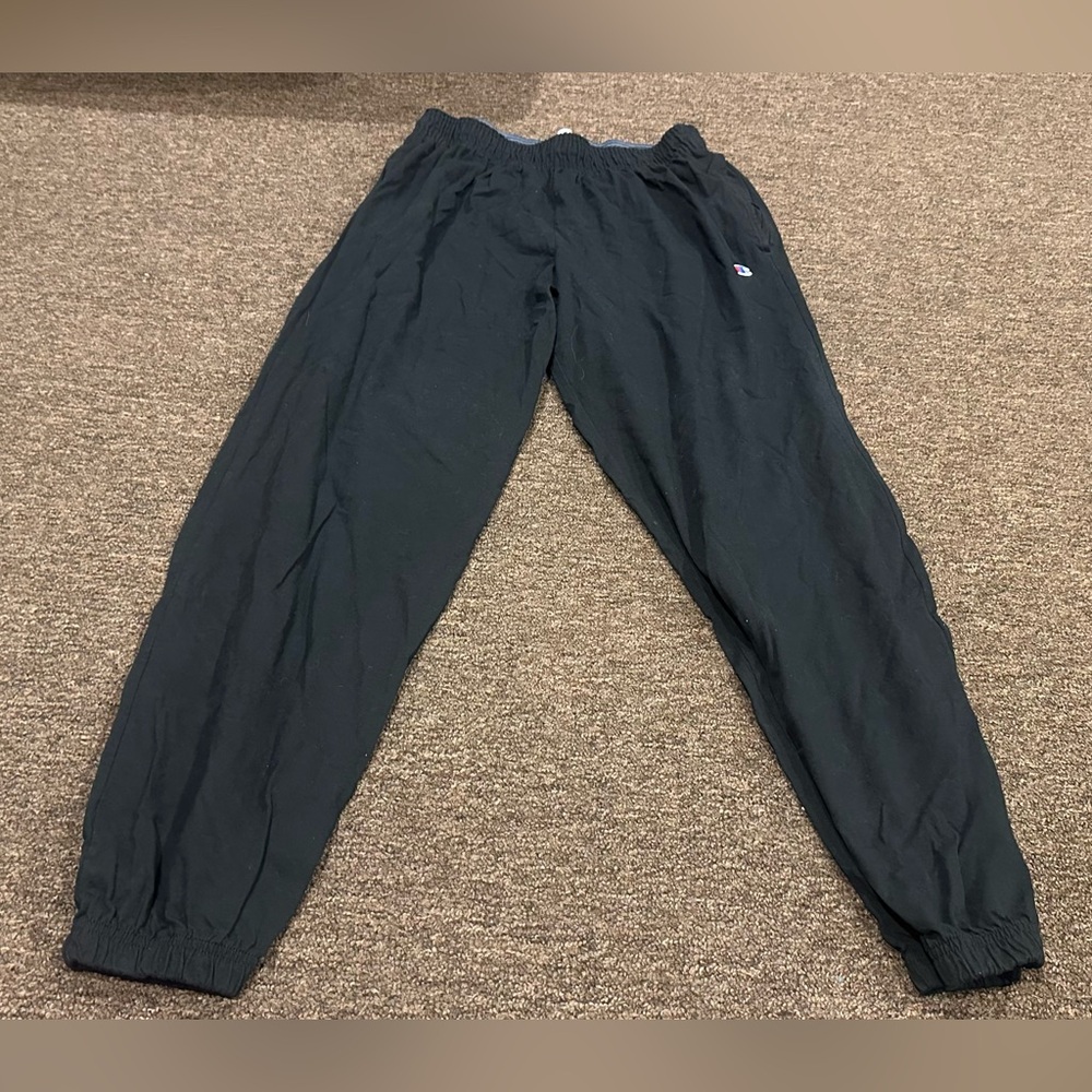 EUC Champion Black L Mens Athletic Lightweight Sweatpants joggers bottoms